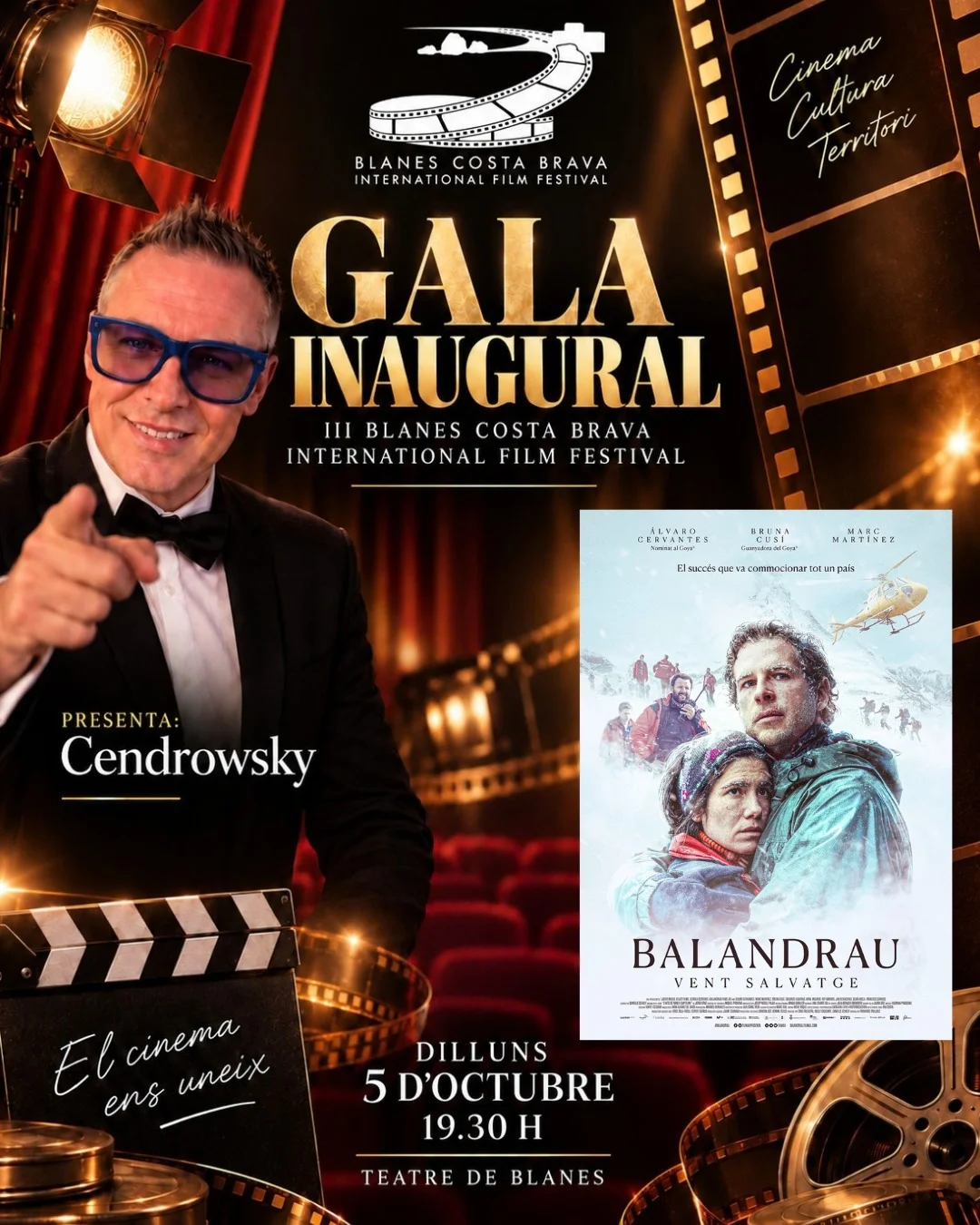 GALA INAUGURAL DEL III BLANES COSTA BRAVA INTERNATIONAL FILM FESTIVAL